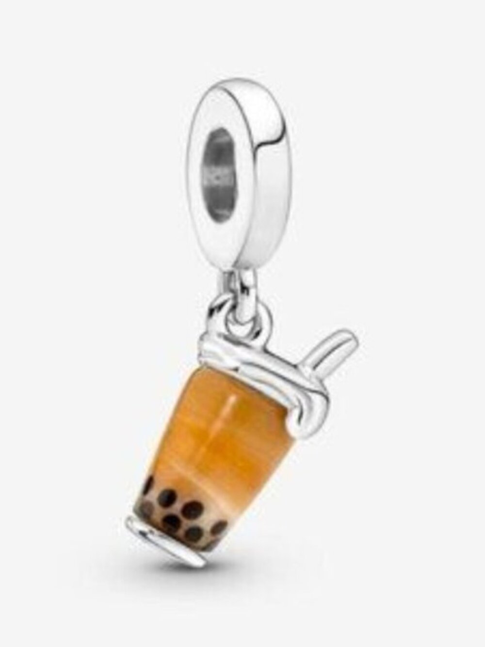 Pandora Orange Bubble Tea Dangle Charm